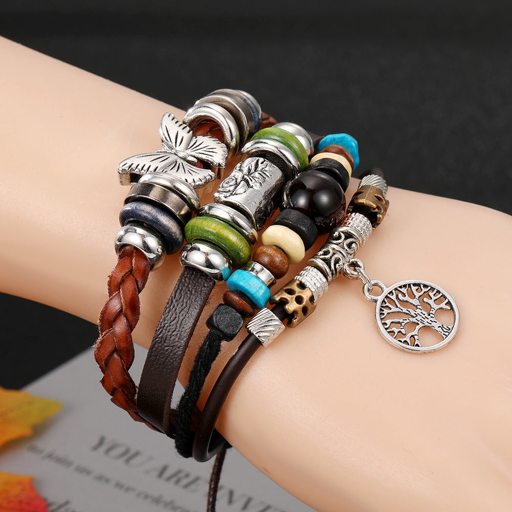 Wholesale Vintage Men's Leather Bracelet